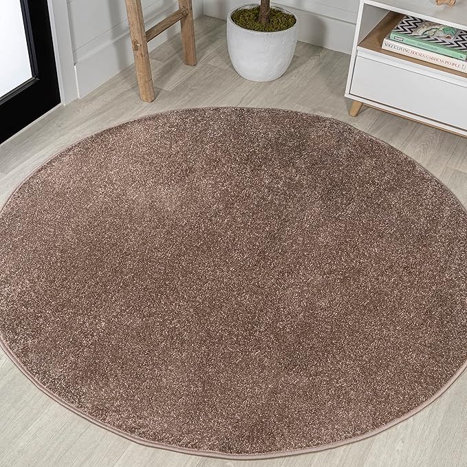 Eyely UES100J-5R Supersoft Haze Solid Low-Pile Indoor Area Rug by eyely