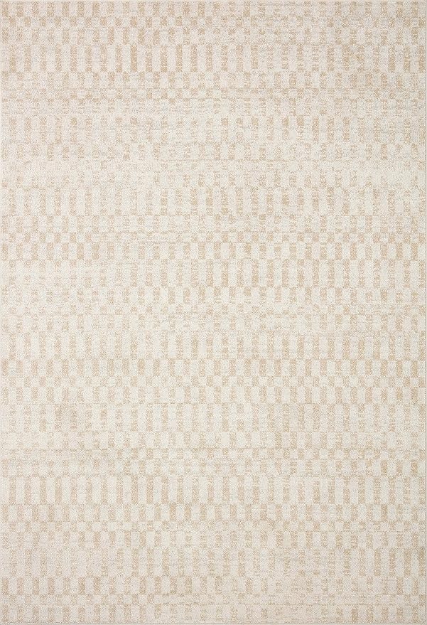 Loloi Kamala Collection KAM-05 Ivory/Natural 5'-3" x 7'-9" Area Rug - Image 3