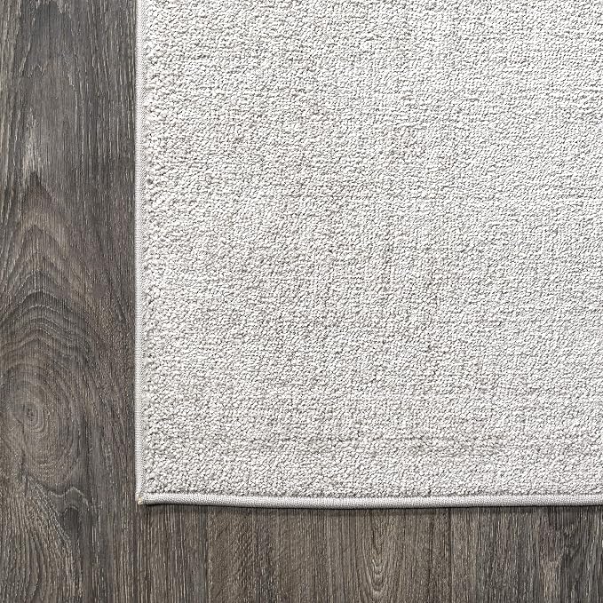 JONATHAN Y Haze Solid Low-Pile Ivory Indoor Area Rug 8x10, Minimalist, - Image 8