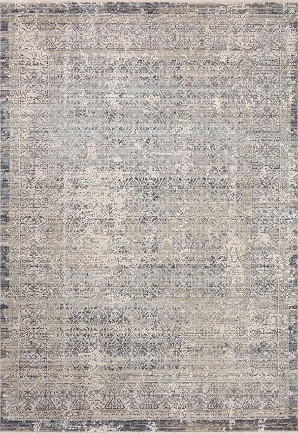 Loloi Amber Lewis Alie Collection ALE-04 Sky/Stone 2'-3'' x 3'-10'', .13'' Pile - Image 4