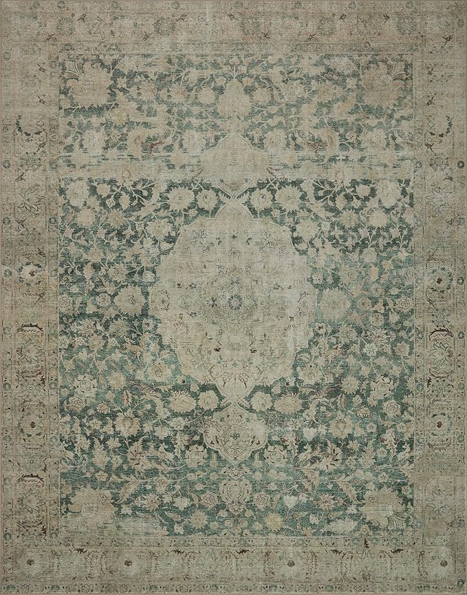 Loloi Magnolia Home by Joanna Gaines Sinclair Collection SIN-05 Jade/Sand 7'-6" - Image 5