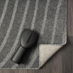 LUXE WEAVERS Modern Geometric Wave Anthracite 2x8 Area Rug - Image 9