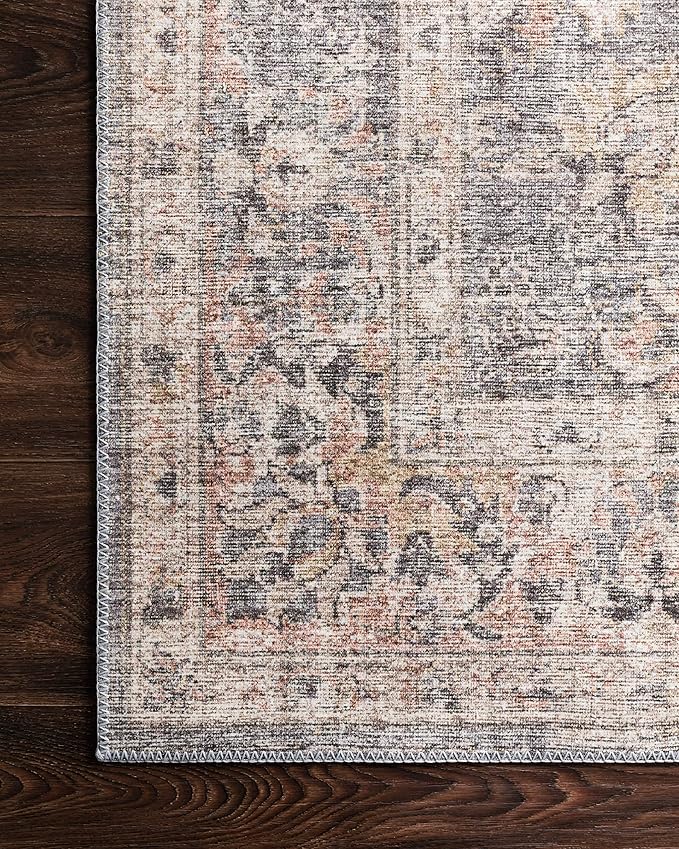 Loloi Skye Collection SKY-01 Grey/Apricot 2'-6" x 10'-0" Runner Rug - Image 6