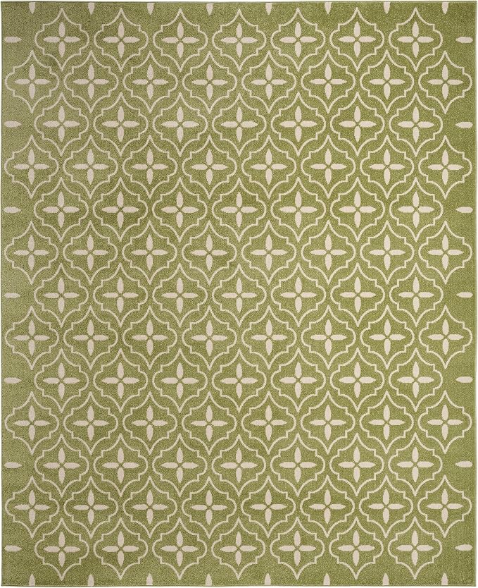 Nourison Home Nourison Essentials Green Ivory 8' x 10' Area Rug - Image 5