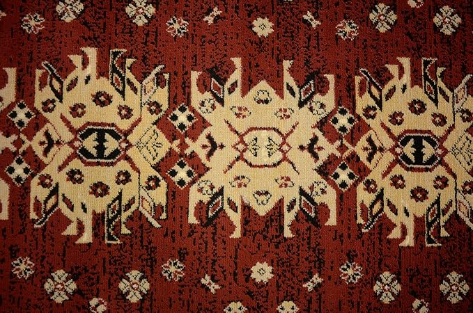 Unique Loom Taftan Collection Border Geometric Tribal Inspired Design Area Rug - Image 13