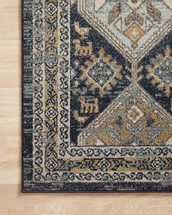 Loloi Jocelyn Collection JOC-02 Navy/Blue 9'-6" x 12'-6" .38" Thick Area Rug - Image 6