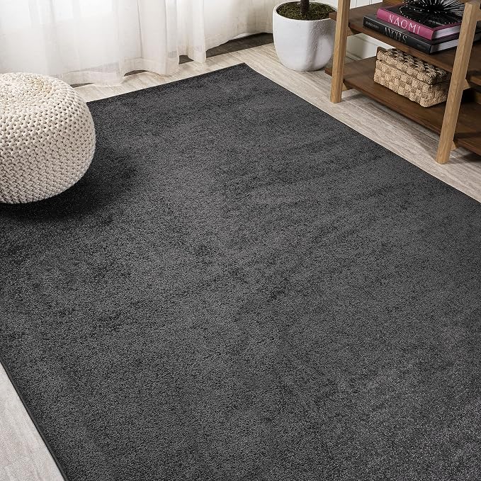 Eyely UES100I-4 Supersoft Haze Solid Low-Pile Indoor Area Rug - Image 5