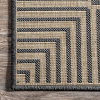 Nuloom Asha Dark Grey/Ivory, Striped Border, Soft and Cozy, High Traffic - Image 4