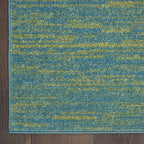 Nourison Home Nourison Essentials Blue Green 2'2" x 18' Area Rug - Image 6