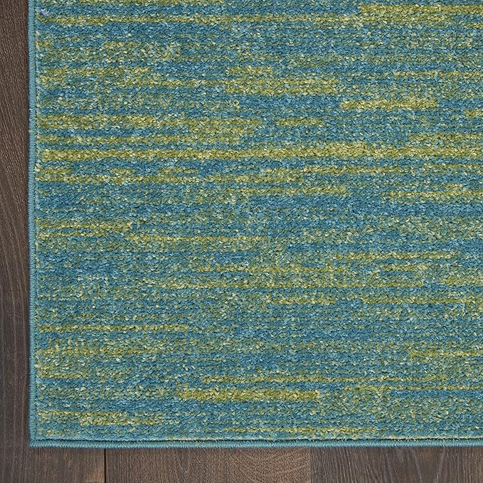 Nourison Home Nourison Essentials Blue Green 7' x Square Area Rug - Image 6