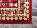 Unique Loom Taftan Collection Border Geometric Tribal Inspired Design Area Rug - Image 8