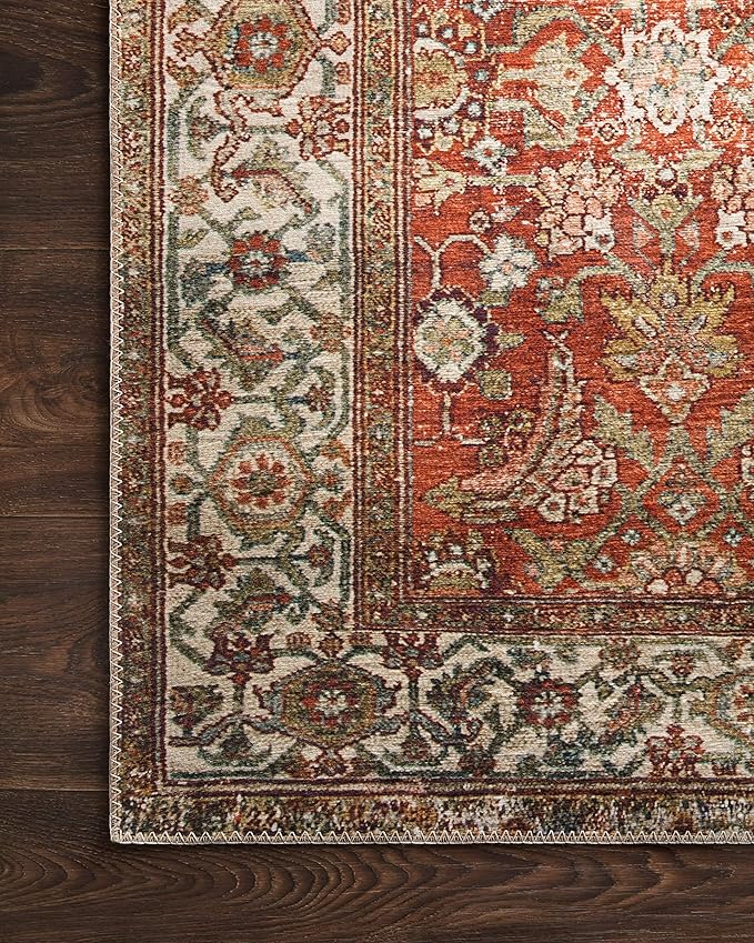 Loloi Layla Collection LAY-05 Ocean/Multi 9'-0" x 12'-0" .13" Thick Area Rug - Image 5