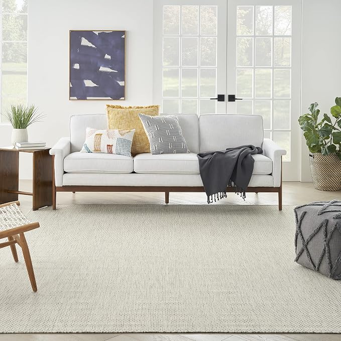 Nourison Home Courtyard Ivory Silver 7' x 10' Area Rug - Image 8