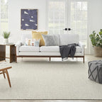 Nourison Home Courtyard Ivory Silver 7' x 10' Area Rug - Image 8