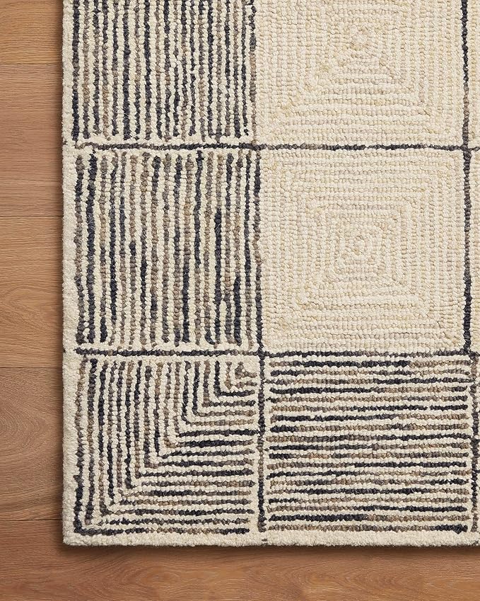 Loloi Chris Loves Julia Francis Collection FRA-02 Cream/Black 2'-3" x 3'-9" - Image 8