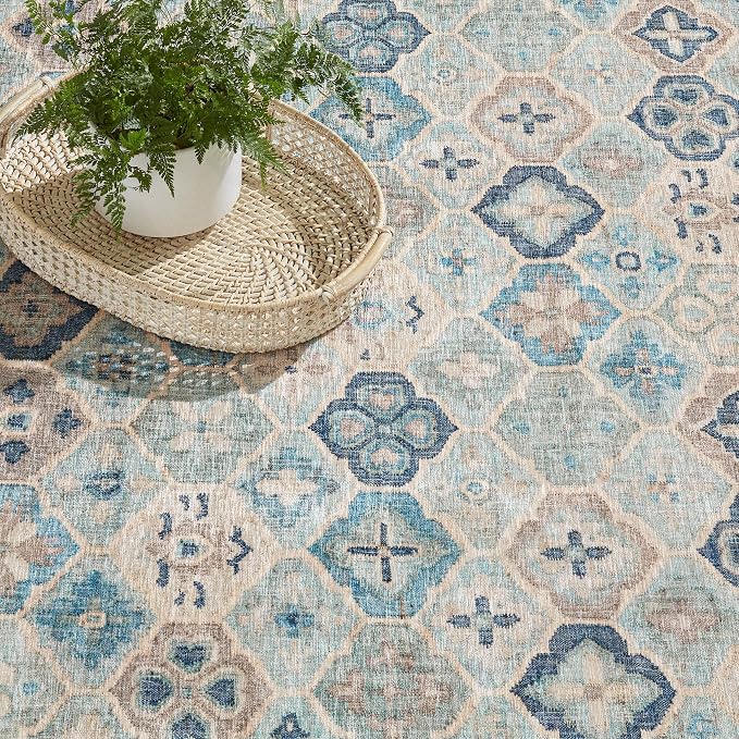 Dash & Albert Pali Multi Machine Washable Rug, 9.5 X 13.5 Feet - Image 3