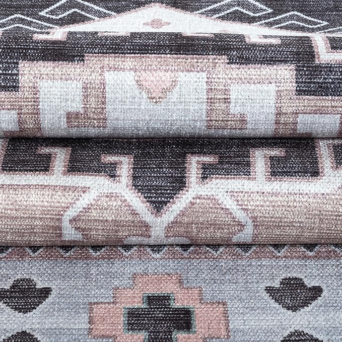Washable Area Rug. Modern Farmhouse. Vintage. Turkish. Bohemian. Distressed. - Image 8