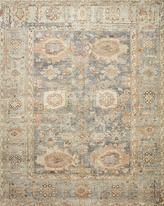 Loloi Margot Collection MAT-03 Ocean/Spice 2'-6" x 11'-6" Runner Rug feat. - Image 3