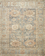 Loloi Margot Collection MAT-03 Ocean/Spice 7'-6" x 9'-6" Area Rug feat. - Image 2