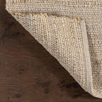 nuLOOM 12x15 Elfriede Jute & Cotton Hand Woven Area Rug, Solid Rustic Farmhouse - Image 5