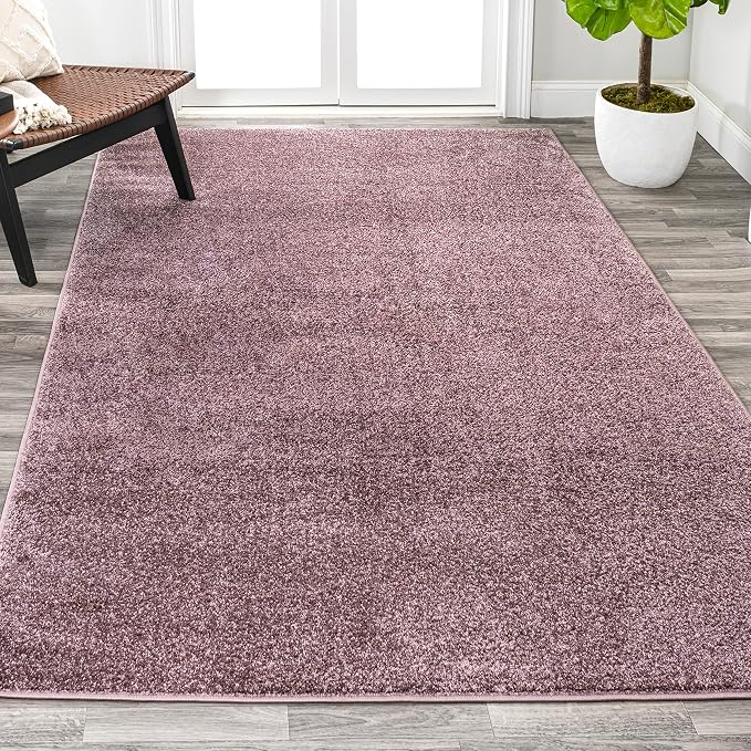 Eyely UES100R-4 Supersoft Haze Solid Low-Pile Indoor Area Rug - Image 5