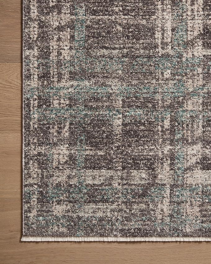 Loloi Angela Rose Ember Collection EMB-08 Espresso/Multi 18" x 18" Sample Rug - Image 5