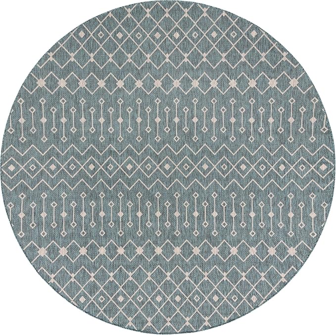 Unique Loom Outdoor Trellis Collection Area Rug - Image 3