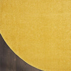 Nourison Home Nourison Essentials Yellow 6' x Round Area Rug - Image 7