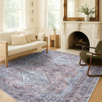 Washable Area Rug. Modern Farmhouse. Vintage. Turkish. Bohemian. Distressed. - Image 8