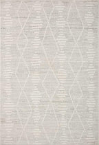Loloi Kamala Collection KAM-02 Ivory/Silver 2'-7" x 8'-0" Runner Rug - Image 2