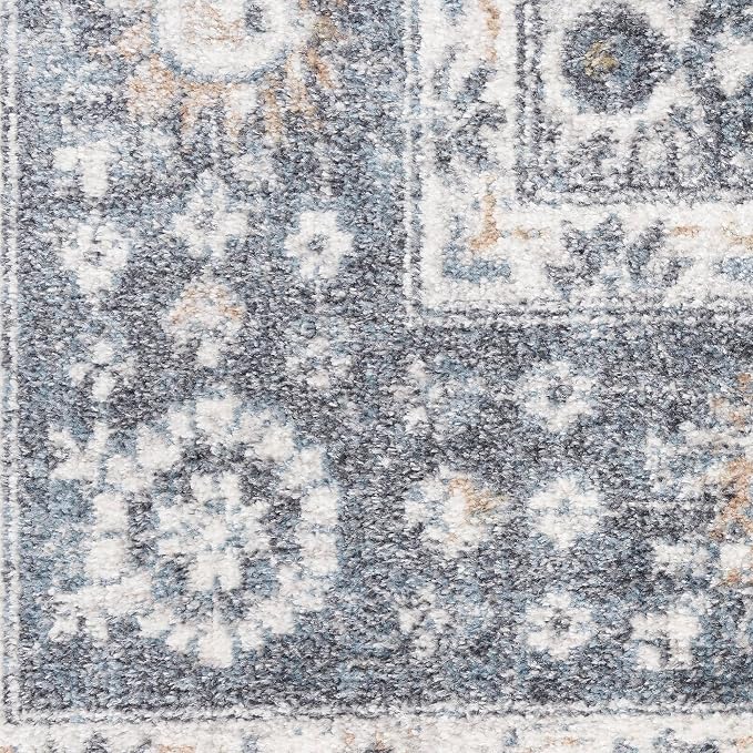 Nourison Home Astra Machine Washable Dark Blue 7'10" x 10' Area Rug - Image 9