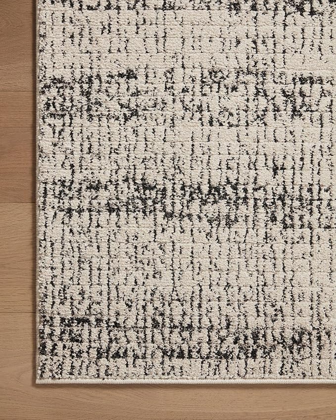 Loloi Darby Collection DAR-02 Oatmeal/Charcoal 6'-7" x 9'-3" Area Rug - Image 7