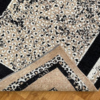 Alfa Rich 5x8 Leopard Beige Black Washable Area Rugs - Image 6