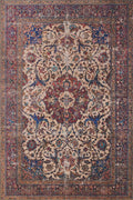Loloi Loren Collection LQ-11 Sand/Multi 7'-6" x 9'-6" Area Rug by Loloi