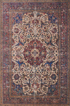 Loloi Loren Collection LQ-11 Sand/Multi 7'-6" x 9'-6" Area Rug by Loloi