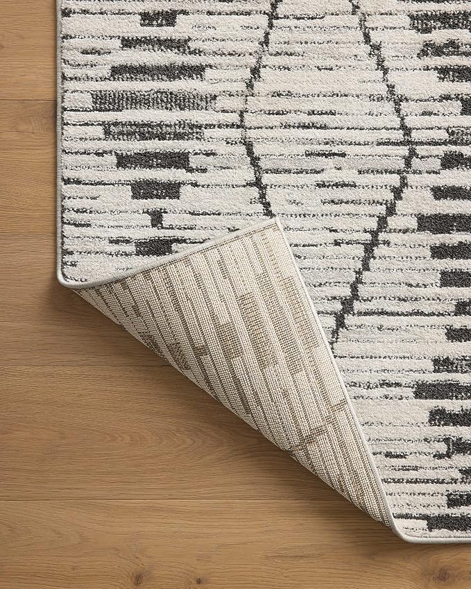Loloi Kamala Collection KAM-02 Charcoal/Dove 9'-2" x 13' Area Rug - Image 7