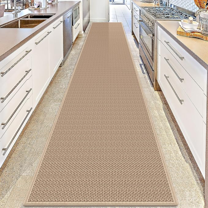 GOYLSER 18ft Jute Hallway Rug Runner Non Slip, Front Door Runner Indoor Entrance - Image 2
