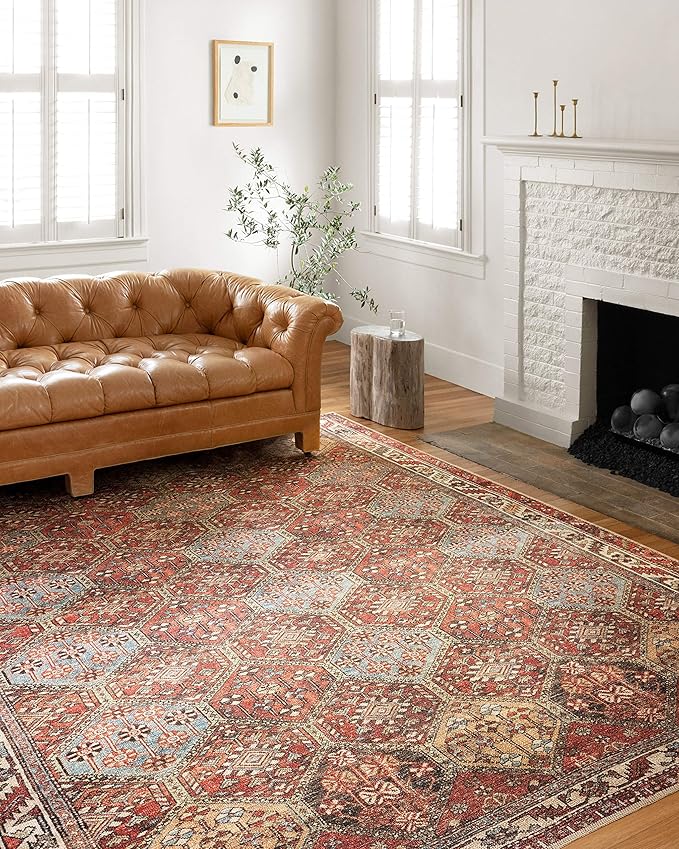 Loloi Loren Collection LQ-16 Spice/Multi 2'-3" x 3'-9" Accent Rug - Image 2