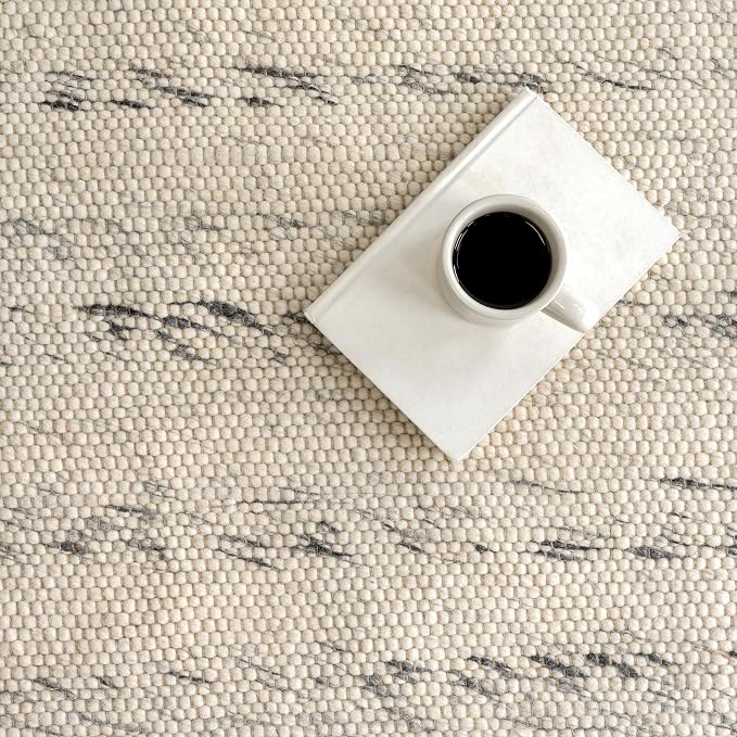 Rugs USA Hamptons Marled Ivory/Grey, Hand Woven, Soft and Cozy, High Traffic - Image 8