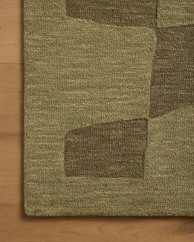 Loloi Leanne Ford Craven Collection CVN-03 Green/Olive 2'-6" x 9'-9" Runner Rug - Image 5