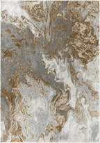 LUXE WEAVERS Marble Swirl Abstract Area Rug - Image 3