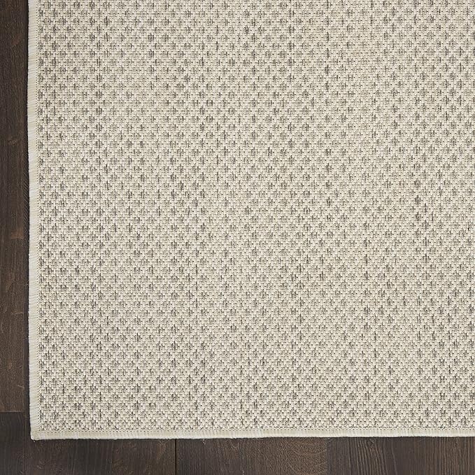 Nourison Home Courtyard Ivory Silver 6' x Square Area Rug - Image 7