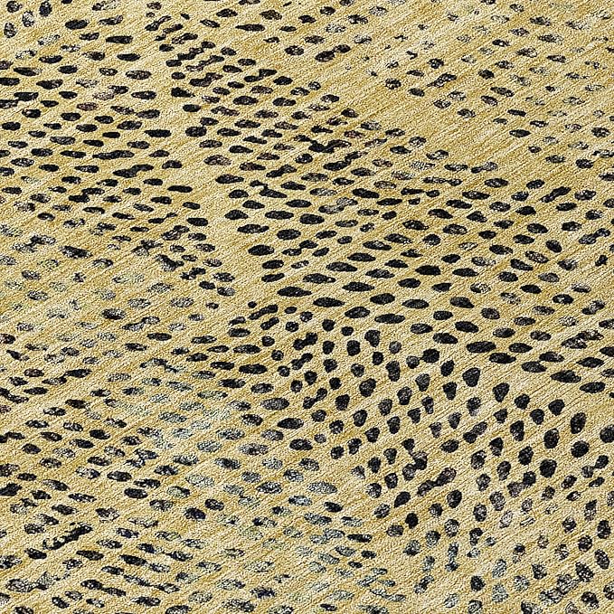 Addison Rugs Chantille ACN591 Gold 5' x 7'6" Indoor Outdoor Area Rug, Easy Clean - Image 5
