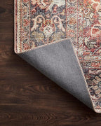 Loloi Layla Collection LAY-02 Spice/Marine 2'-6" x 12'-0" .13" Thick Runner Rug - Image 7
