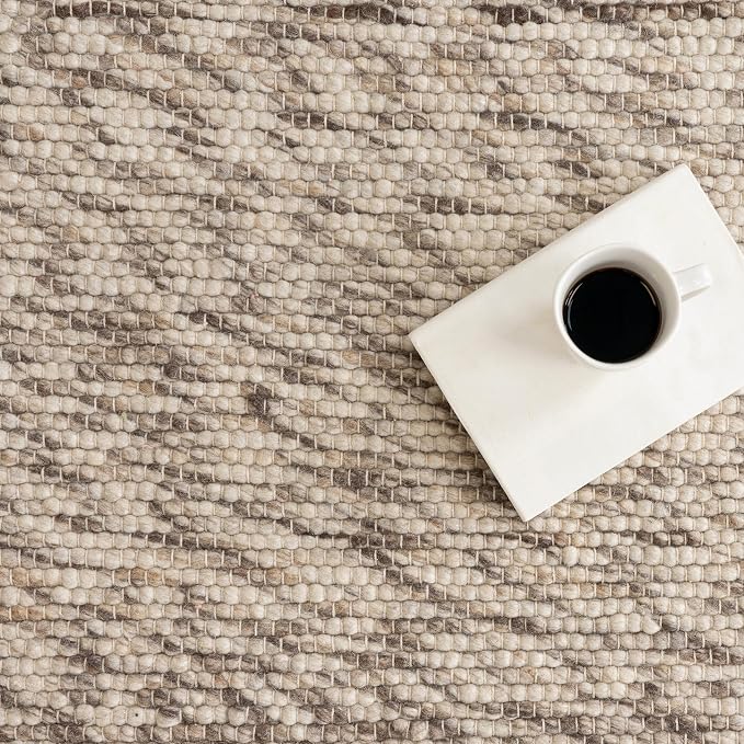 Rugs USA Marilyn Charcoal/Ivory, Hand Woven, Soft and Cozy, High Traffic - Image 8