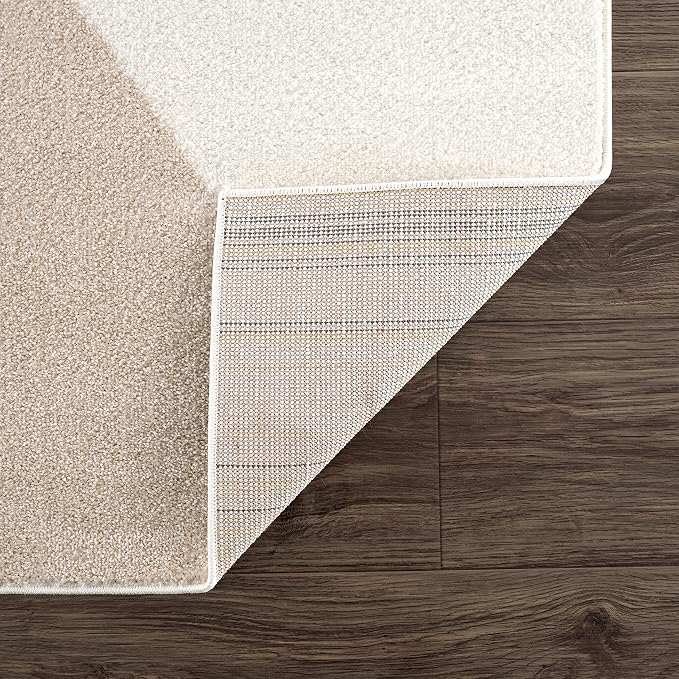 Abani Rugs Cream and Pink 6 ft. X 9 ft. Contemporary mid-Century Rug - Image 7