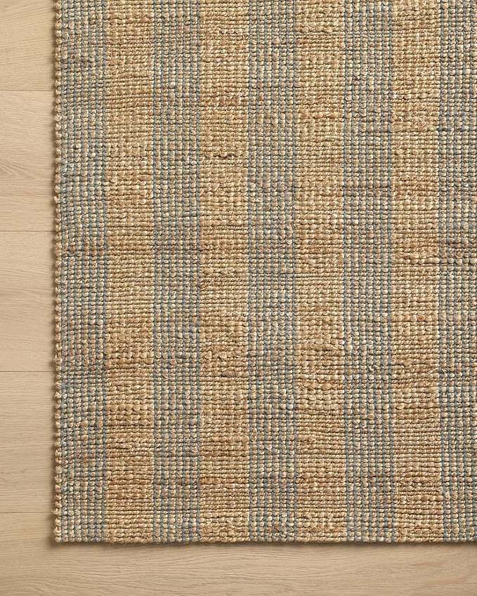 Loloi Chris Loves Julia Judy Collection JUD-04 Natural/Sky 3'-6" x 5'-6" Accent - Image 5