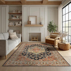 Area Rug Non Slip Machine Washable Ultra Soft Living by Ruaruarug
