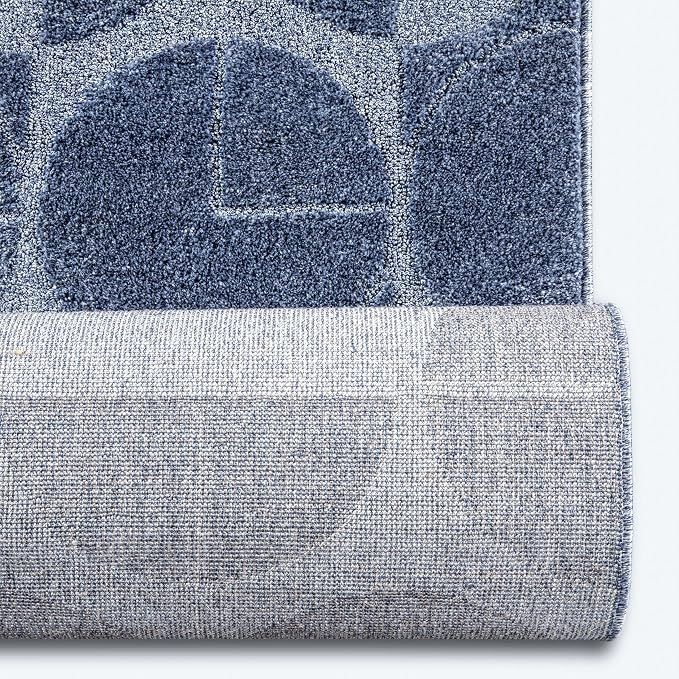 Well Woven Custom Size Hallway & Stair Runner- Harlow Harmony Blue 27 Inches - Image 5