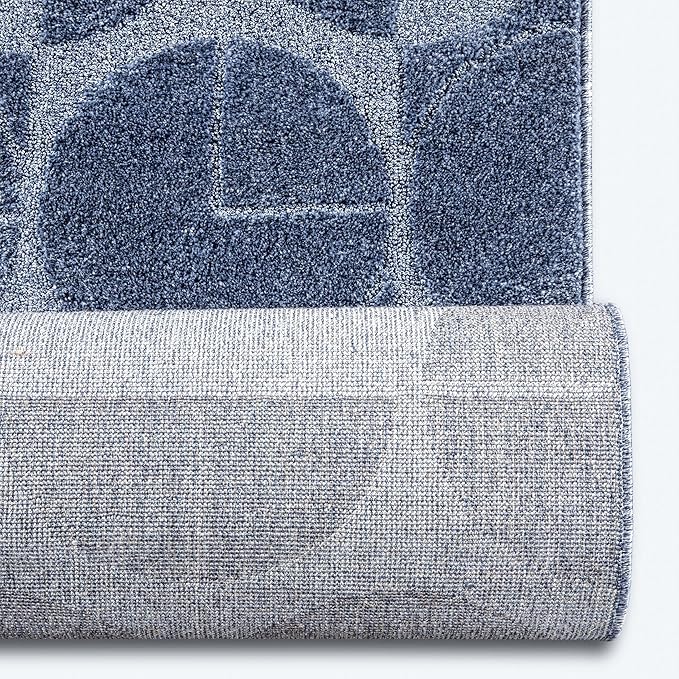 Well Woven Custom Size Hallway & Stair Runner- Harlow Harmony Blue 27 Inches - Image 5